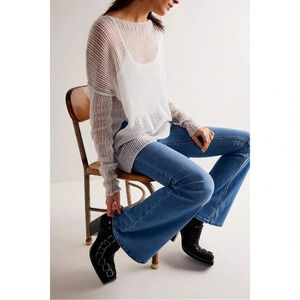 Free People‎ Penny Pull-On Flare Jeans Size 27